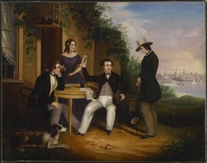 Une taverne de campagne près de Cobourg, Canada-Ouest, 1849 - Harriet Clench