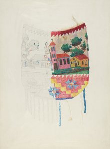 Broderie perlée sur sac (démonstration technique) - Harriette Gale