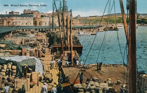 Scène de quai, La Havane, Cuba, 1910 - Harris Bros and Co