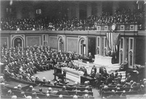 Le président Woodrow Wilson s