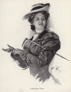 Cavalière gagnante du ruban bleu - Harrison Fisher