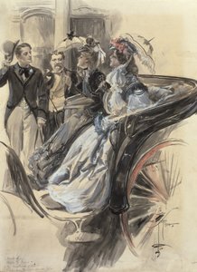 Promenade en calèche, 1904 - Harrison Fisher
