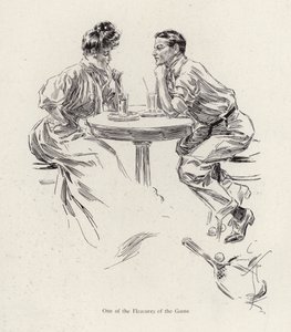 Couple prenant un verre après un match de tennis - Harrison Fisher