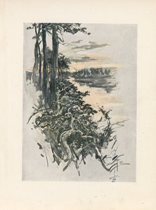 Le Chant de Hiawatha de Longfellow (lithographie couleur)