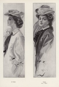 Le personnage Nedra du roman Nedra, de George Barr McCutcheon - Harrison Fisher