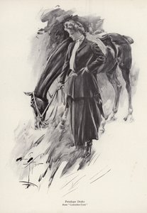 Le personnage Penelope Drake du roman Cowardice Court, de George Barr McCutcheon - Harrison Fisher
