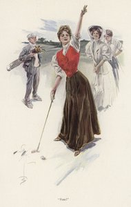 Golfeuse sur le parcours - Harrison Fisher