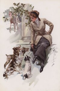 Jeune femme en habit d