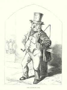 Drôles de chiens : Le chien savant (gravure)