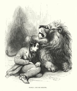 Lion et son gardien - Harrison William Weir