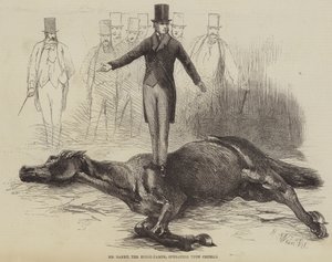 M. Rarey, le dompteur de chevaux, opérant sur Cruiser - Harrison William Weir