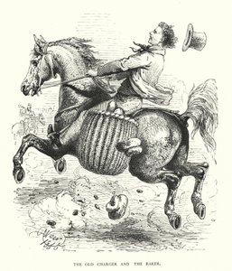 Le vieux cheval de bataille et le boulanger (gravure) - Harrison William Weir