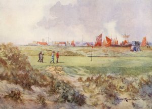 Terrains de golf : Rye, le quinzième green - Harry (1878 1950) Rountree