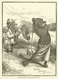 Ours jouant au golf - Harry B Neilson