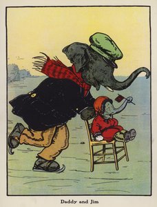 Papa et Jim (lithographie en couleur) - Harry B Neilson