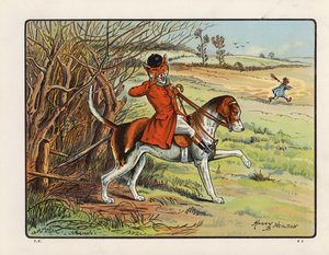 Illustration pour La Folie du Renard, ou Une journée avec la chasse Topsy Turvy - Harry B Neilson