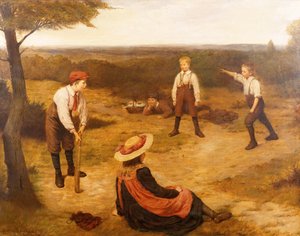 Le jeu de cricket - Harry Brooker