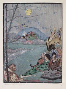 Arabie. "Musiciens aux cheveux noirs demi-soyeux" - Harry Clarke