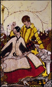 Sept jours de chien nous laissons passer, nommant des reines à Glenmacnass Illustration par Harry Clarke de 