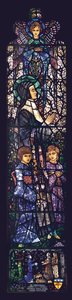 La Bienheureuse Julie avec deux enfants, 1927 - Harry Clarke
