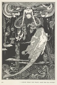La Petite Sirène. "Je sais ce que tu veux," dit la Sorcière de la mer. - Harry Clarke