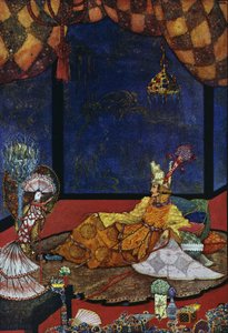 Le rossignol, conte de fées par Hans Christian Andersen (1805-1875), illustration par Harry Clarke (1890-1931)