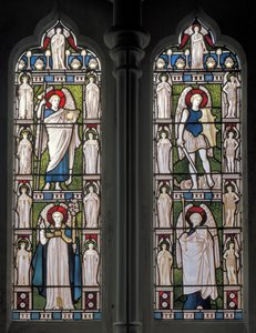 Minley, St Andrew, James Powell & Sons, Harry Ellis Wooldridge, Anges & Archanges, 1870 - Harry Ellis Wooldridge