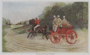 Dog-cart en Demi-poste, à l