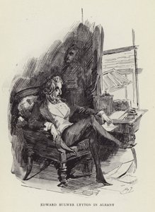 Edward Bulwer Lytton à Albany - Harry Furniss
