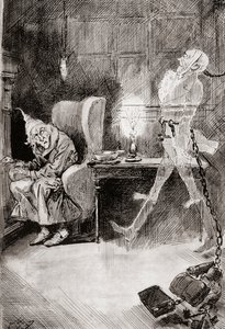 Illustration pour Un chant de Noël des Livres de Noël de Charles Dickens