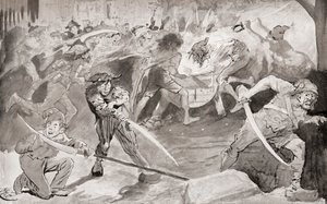 Illustration pour le roman A Tale of Two Cities de Charles Dickens