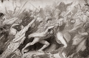 Illustration pour le roman A Tale of Two Cities de Charles Dickens - Harry Furniss