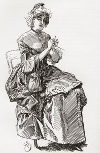 Illustration pour le roman de Charles Dickens Un conte de deux villes