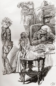 Illustration pour le roman de Charles Dickens Le Magasin d