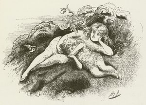 Illustration pour Sylvie et Bruno par Lewis Carroll - Harry Furniss
