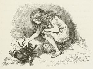 Illustration pour Sylvie et Bruno par Lewis Carroll - Harry Furniss