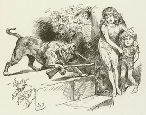 Illustration pour Sylvie et Bruno par Lewis Carroll - Harry Furniss