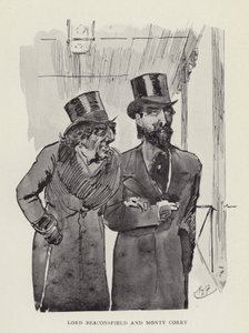 Lord Beaconsfield et Monty Corry - Harry Furniss