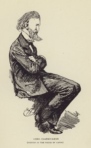 Lord Clanricarde, croquis à la Chambre des Lords - Harry Furniss