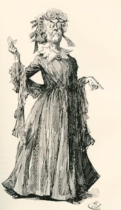 La tante de M. F. Illustration de Harry Furniss pour le roman Little Dorrit de Charles Dickens, de l