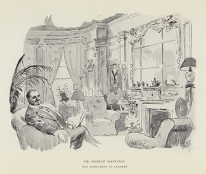 Sir George Hastings, Un appartement à Albany - Harry Furniss