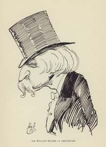 Sir William Fraser, une caricature - Harry Furniss