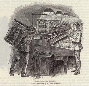 Tri des paquets de lettres - Harry Furniss