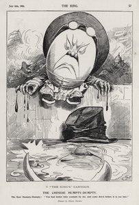 Le Humpty Dumpty chinois, caricature sur la rébellion des Boxers et la guerre des Boers (gravure)