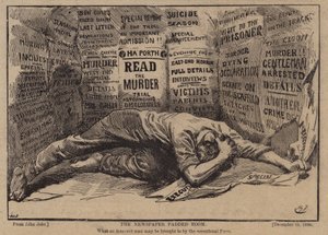 La salle rembourrée du journal (photo n/b)