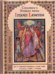 Première de couverture, illustration tirée de "Childrens Stories from Indian Legends", vers 1930 (lithographie en couleurs) - Harry George Theaker