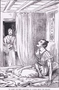 Son sommeil a été perturbé par un bruit au-dessus du plafond (extrait de More Stories from Raiko) (litho) - Harry George Theaker