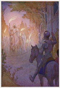 Illustration pour Don Quichotte (lithographie couleur) - Harry George Theaker