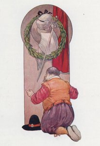 Illustration pour Don Quichotte (lithographie couleur) - Harry George Theaker