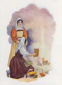 Illustration pour Don Quichotte (lithographie couleur) - Harry George Theaker